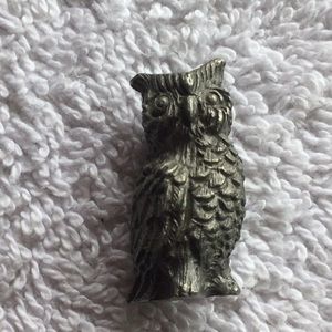 Pewter miniature owl 🦉Not stamped